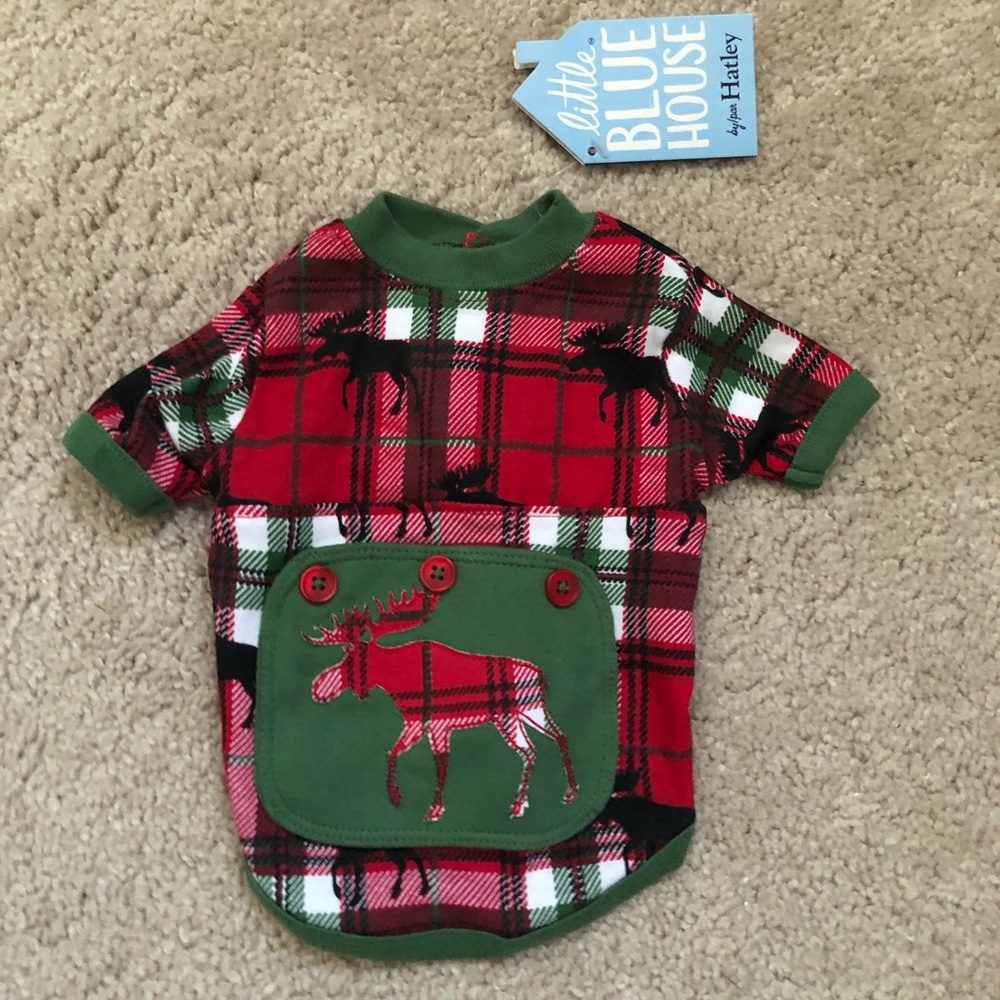 Little Blue House Hatley Dog Christmas Pajamas XS